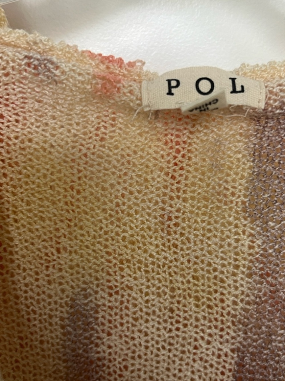 POL Tie-Dye Hooded Lightweight Distressed Sweater - Picture 5 of 6